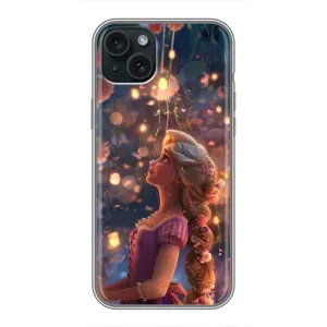 Чехол с принтом «Рапунцель фонарики» для iPhone 15 Plus