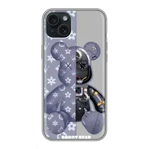 Круті Чохли Луі Віттон для iPhone 15 Plus (AlphaPrint) (Робот Медведик)