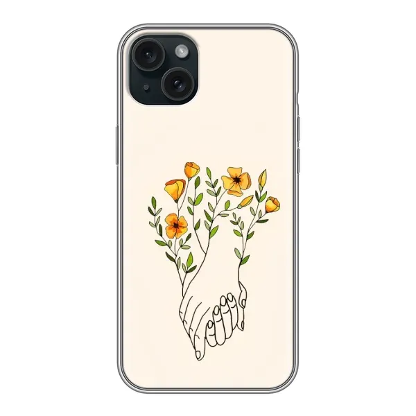 Чохол з принтом «Руки любві» для iPhone 15 Plus