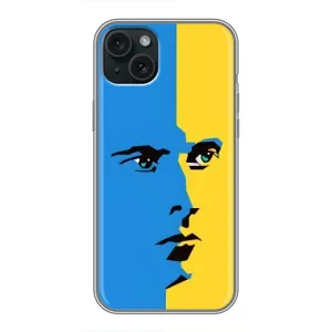 Украинские Чехлы для iPhone 15 Plus с картинкой УПА (AlphaPrint) (Степан Бандера)