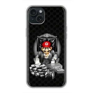 Чохли з крутими принтами для iPhone 15 Plus - (PREMIUMPrint) (Супер Маріо)