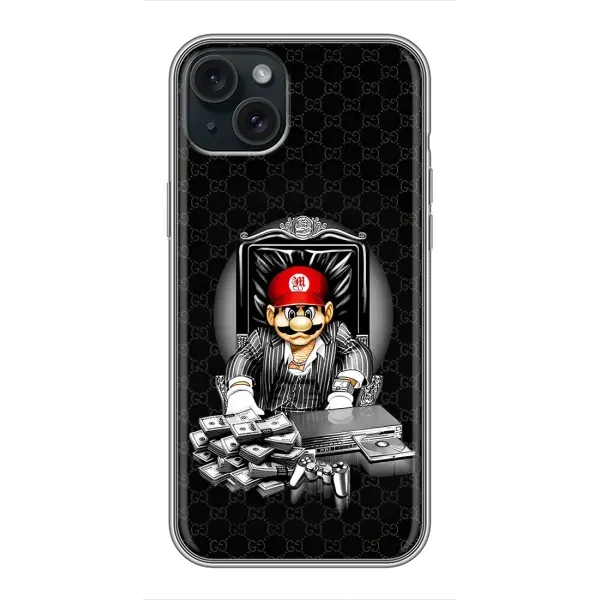 Чохол з принтом «Супер Маріо» для iPhone 15 Plus