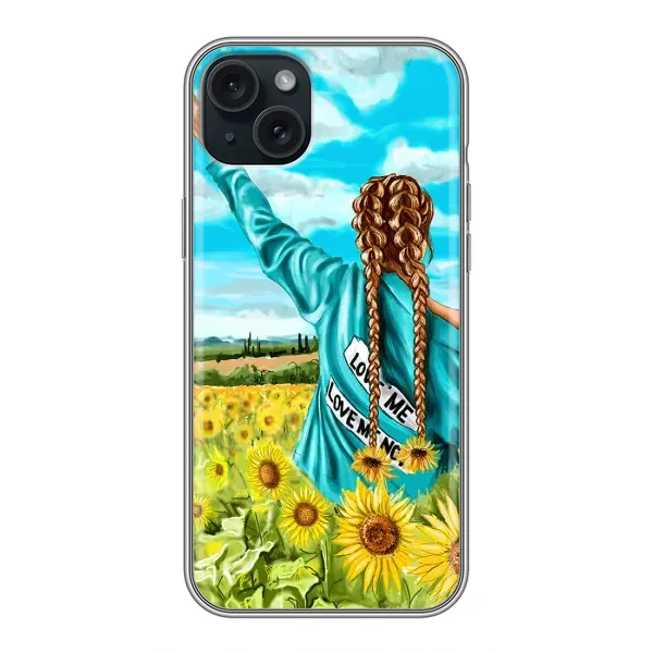 Чехол с принтом «Украиночка» для iPhone 15 Plus Чехол с принтом «Украиночка» для iPhone 15 Plus