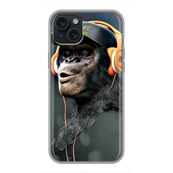 Чохол з принтом «В навушниках» для iPhone 15 Plus