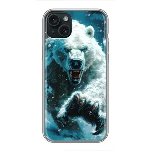 Чохол з картинкою 'Хижаки' для iPhone 15 Plus (Полярний ведмідь)