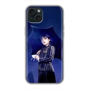 Силіконовий чохол з картинкою для iPhone 15 Plus (Венсдей)