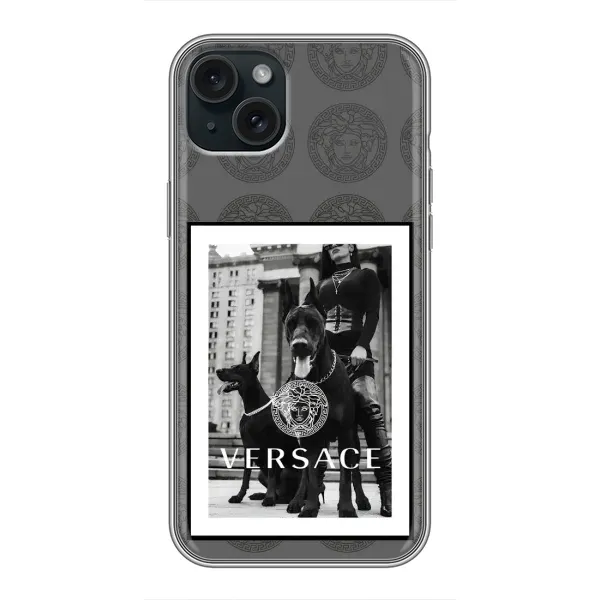 Чохол з принтом «Версаче» для iPhone 15 Plus