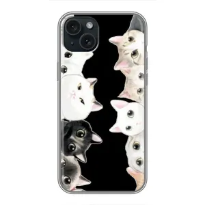 Чохол на Apple 15 Плюс з Котиками (VPrint) (Погляд котиків)