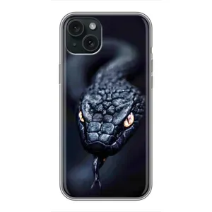 Чохол з картинкою 'Хижаки' для iPhone 15 Plus (Чорна змія)