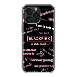 Чехол с музыкальной группой для iPhone 15 Pro Max (BLACKPINK)