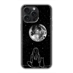 Чехол с принтом «Девушка с котом» для iPhone 15 Pro Max