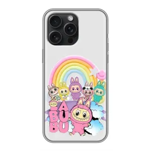 Чохол з Лабубу на iPhone 15 Pro Max (Фон Лабубу)