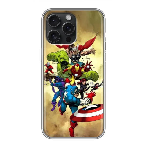 Чехол с принтом «Герои Марвел» для iPhone 15 Pro Max Чехол с принтом «Герои Марвел» для iPhone 15 Pro Max