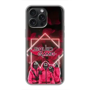 Чехол Гра в кальмара для iPhone 15 Pro Max (Охранники Игра кальмара)