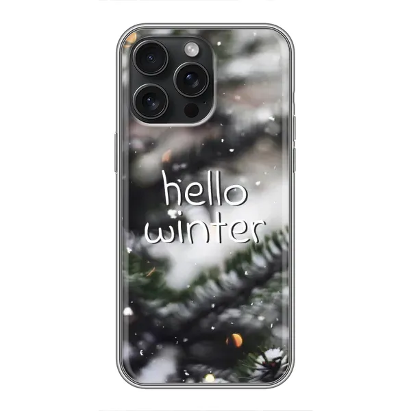 Чехол с принтом «Hello winter» для iPhone 15 Pro Max Чехол с принтом «Hello winter» для iPhone 15 Pro Max