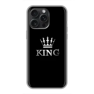 Чехол с Короной Айфон 15 Про Макс - (AlphaPrint) (KING)
