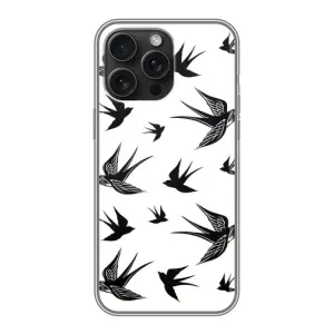 Чехол с птицами на iPhone 15 Pro Max (VPrint) (Ласточки)