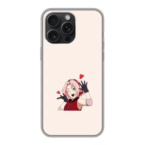 Чехлы Персонажи Аниме Наруто для iPhone 15 Pro Max (AlphaPrint) (Лайк Сакура)