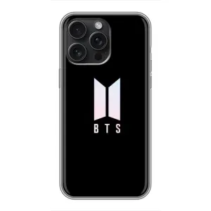 Чехлы BTS для iPhone 15 Pro Max (AlphaPrint) (Лого BTS)