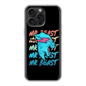 Чехлы Мистер Бист для Айфон 15 Про Макс (logo Mr beast)