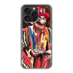 Брендновые Чехлы для iPhone 15 Pro Max - (PREMIUMPrint) (Mario LV)