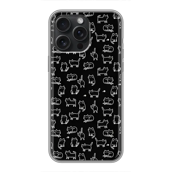 Чехол с принтом «Меленькие котики» для iPhone 15 Pro Max Чехол с принтом «Меленькие котики» для iPhone 15 Pro Max