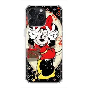 Чехол Disney Mouse iPhone 15 Pro Max (PREMIUMPrint) (Минни peace)
