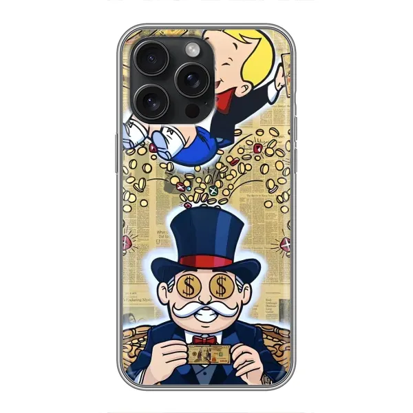 Чехол с принтом «Монополия Мен» для iPhone 15 Pro Max