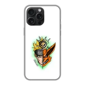 Naruto Anime Чехлы для Айфон 15 Про Макс (AlphaPrint) (Наруто Курама)