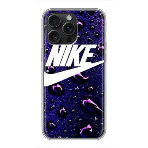 Чехол для iPhone 15 Pro Max - с принтом Найк (AlphaPrint) (Найк принт)