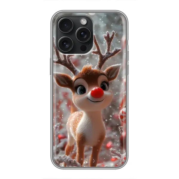 Чохол з принтом «Олень з носом» для iPhone 15 Pro Max