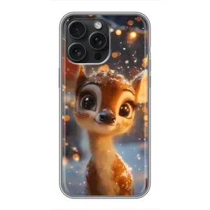 Чохол з принтом «Оленятко серед гірлянд» для iPhone 15 Pro Max