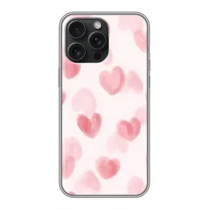 Чехол с розовым рисунком для iPhone 15 Pro Max
