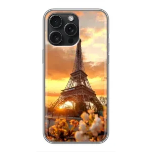 Чехол Эйфелева Башня для iPhone 15 Pro Max - (AlphaPrint) (Солнечная башня)