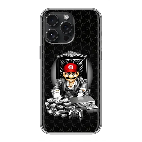 Чехол с принтом «Супер Марио» для iPhone 15 Pro Max