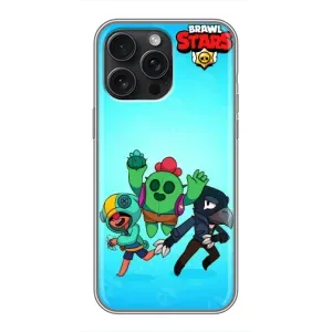 Чехлы Brawl Stars для iPhone 15 Pro Max (AlphaPrint) (Трио героев)