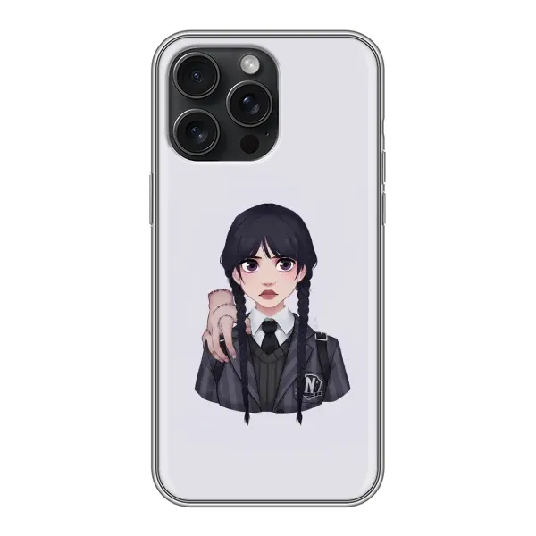 Чохол з принтом «Венздей і Річ» для iPhone 15 Pro Max Чохол з принтом «Венздей і Річ» для iPhone 15 Pro Max