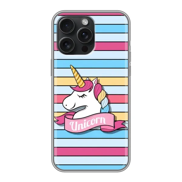 Чохол з принтом «Unicorn» для iPhone 15 Pro Max