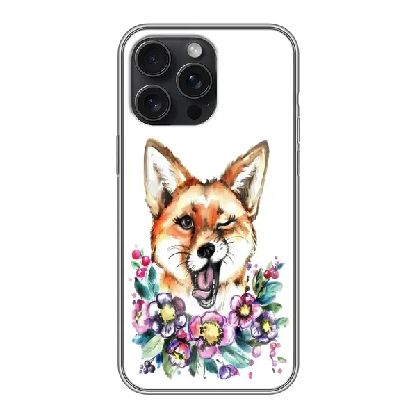 Чохол з принтом «Весела лисичка» для iPhone 15 Pro Max Чохол з принтом «Весела лисичка» для iPhone 15 Pro Max