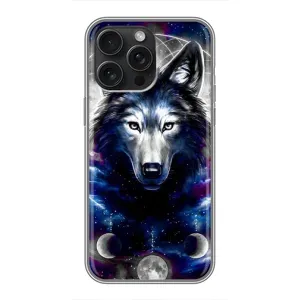 Защитные чехлы для Айфон 15 Про Макс (AlphaPrint) (ХИТ продаж) ВОЛК (Волк)