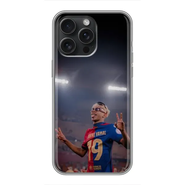 Чохол з принтом «Ямаль на стадіоні» для iPhone 15 Pro Max