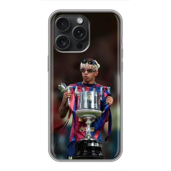 Чохол з принтом «Ямаль з кубком» для iPhone 15 Pro Max