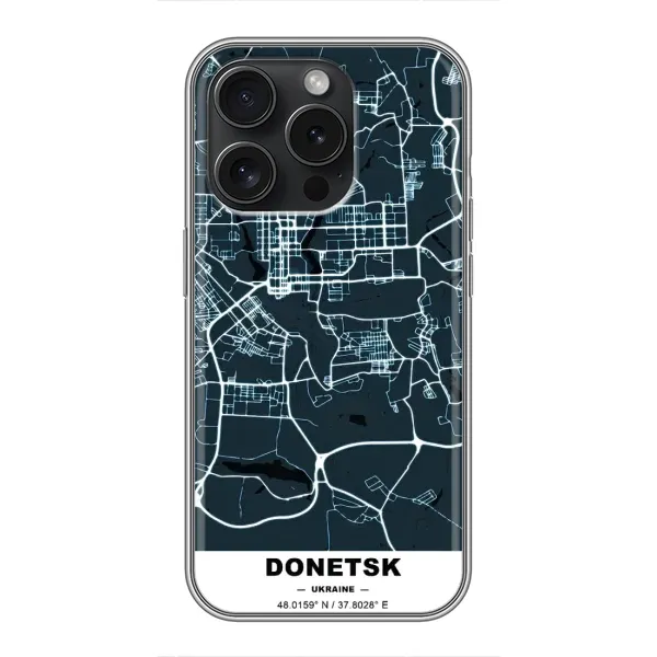 Чехол с принтом «Донецк» для iPhone 15 Pro
