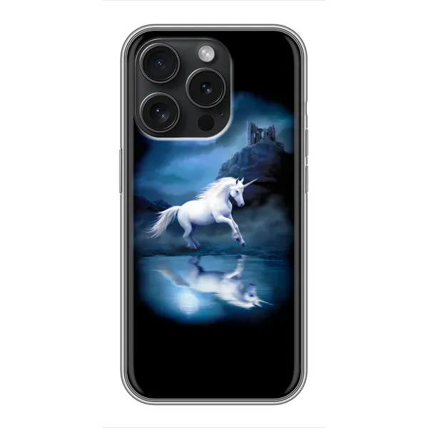 Чехол с принтом «Единорог» для iPhone 15 Pro