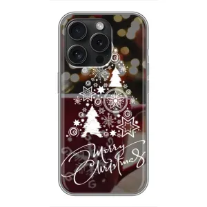 Рождественские Чехлы для iPhone 15 Pro (VPrint) (Елочка узорная)
