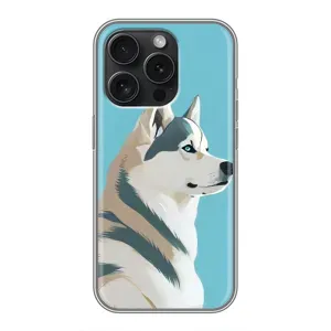 Чохол з Хаскі iPhone 15 Pro - (AlphaPrint) (Хаскі арт)
