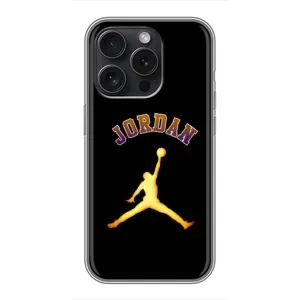 Чехлы для iPhone 15 Pro - с картинкой JORDAN (AlphaPrint) (Jordan Gold)