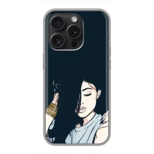 Чехол с принтом «Красивая девочка» для iPhone 15 Pro
