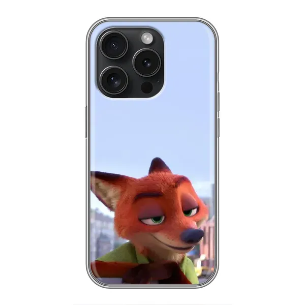Чохол з принтом «Лис Нік» для iPhone 15 Pro