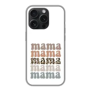 Чохли для мами на iPhone 15 Pro (Текстовий колаж мама)